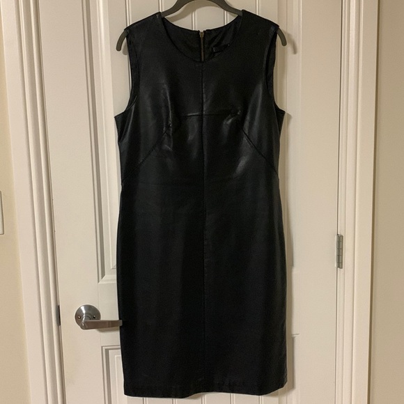 Leather shift dress , worn once only. - Picture 1 of 5